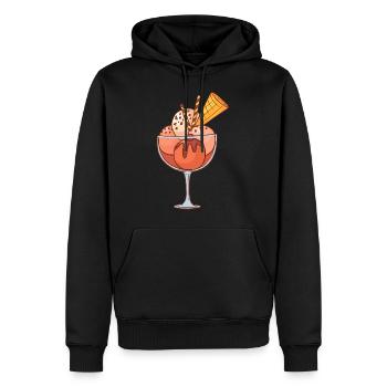 Eis Speiseeis Eiskrem Eiscreme Kugeleis Eisbecher - Männer Premium Bio Hoodie - Schwarz - Vorne - Nico (187cm)