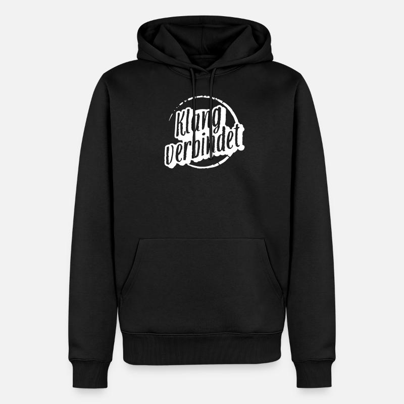 Le son se connecte - Sweat à capuche Premium bio Homme - noir