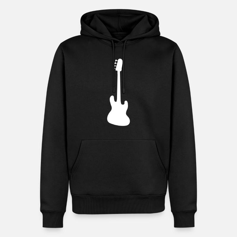 Basse simplement silhouette - Sweat à capuche Premium bio Homme - noir