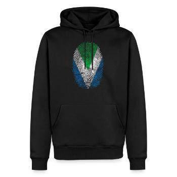 Empreinte Vegan Vegan Fingerprint Cadeau - Sweat à capuche Premium bio Homme - noir - Devant - Nico (187cm)
