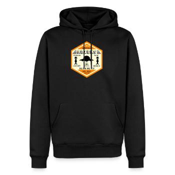 Aliens Beam My Up - Männer Premium Bio Hoodie - Schwarz - Vorne - Nico (187cm)