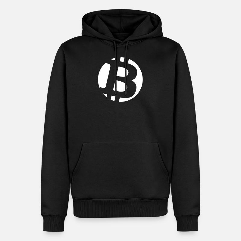 Bitcoin Logo BTC - Sweat à capuche Premium bio Homme - noir