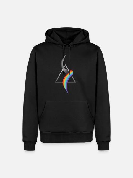 Optics refraction - Men’s Premium Organic Hoodie - black
