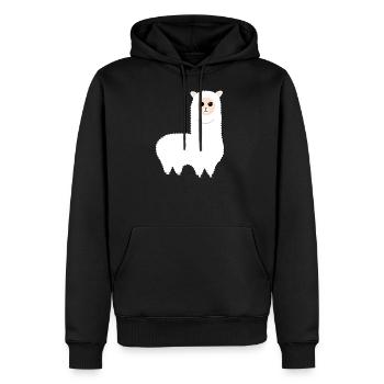 Alpaca Alpaka - Männer Premium Bio Hoodie - Schwarz - Vorne - Nico (187cm)