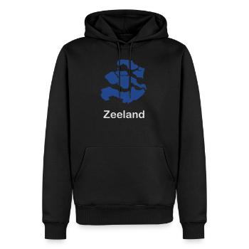 Zeeland - Männer Premium Bio Hoodie - Schwarz - Vorne - Nico (187cm)