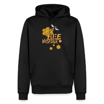 Apériteur miel abeille abeille abeille abeille guêpe cadeau - Sweat à capuche Premium bio Homme - noir - Devant - Nico (187cm)