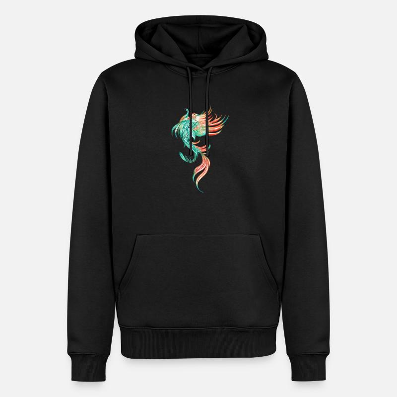 Phönix - Männer Premium Bio Hoodie - Schwarz