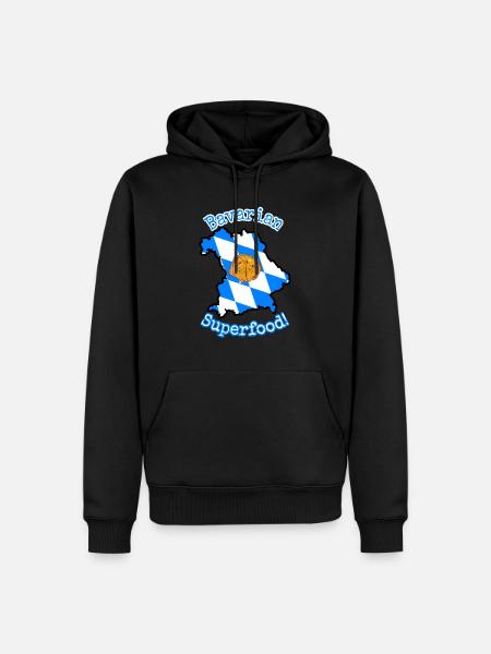 Leberkaes Leberkaas Bavarian - Men’s Premium Organic Hoodie - black