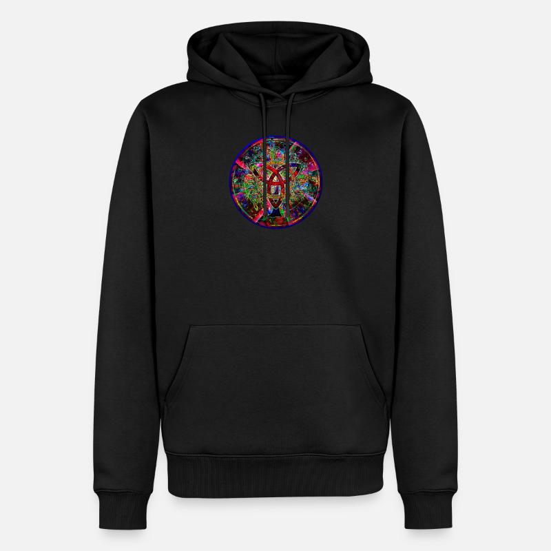 Keltisches Mandala - Männer Premium Bio Hoodie - Schwarz