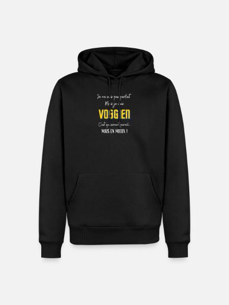 Je ne suis pas parfait mais je suis Vosgien - Sweat à capuche Premium bio Homme - noir