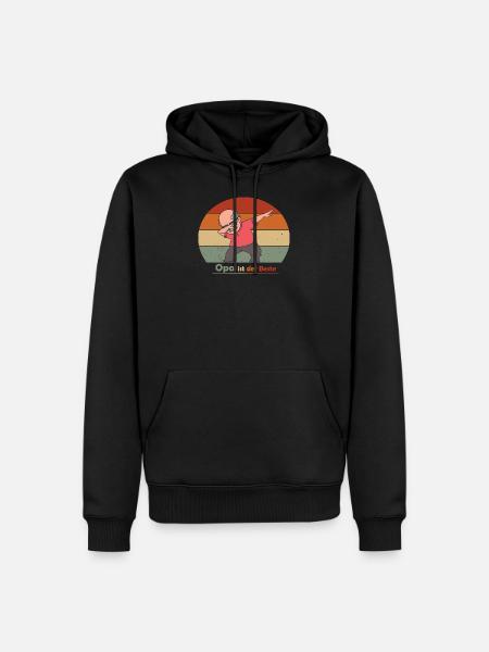 Grandpa is the best - Men’s Premium Organic Hoodie - black