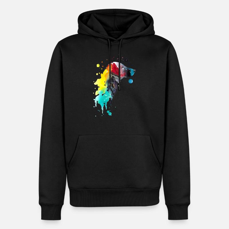 Flat Coated Retriever - Männer Premium Bio Hoodie - Schwarz