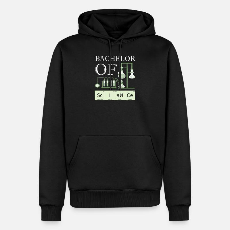 Licence de science universitaire diplômée - Sweat à capuche Premium bio Homme - noir
