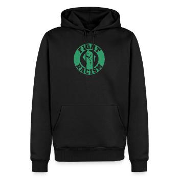 Fight racism Geschenk Toleranz Menschenrechte - Männer Premium Bio Hoodie - Schwarz - Vorne - Nico (187cm)