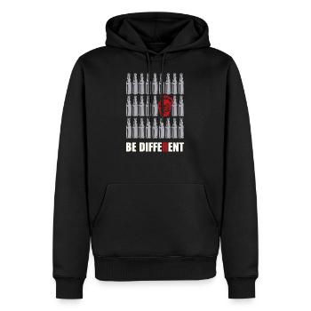 Be different Geschenk Hessisch Hessen Appelwoi - Männer Premium Bio Hoodie - Schwarz - Vorne - Nico (187cm)