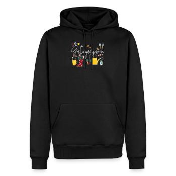Kleingarten Anfänger Gartenprinzessin Gemüse - Männer Premium Bio Hoodie - Schwarz - Vorne - Nico (187cm)