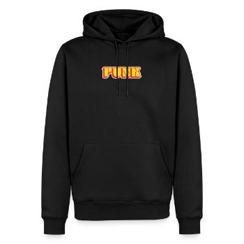 funk - Sweat à capuche Premium bio Homme - noir - Devant - Nico (187cm)