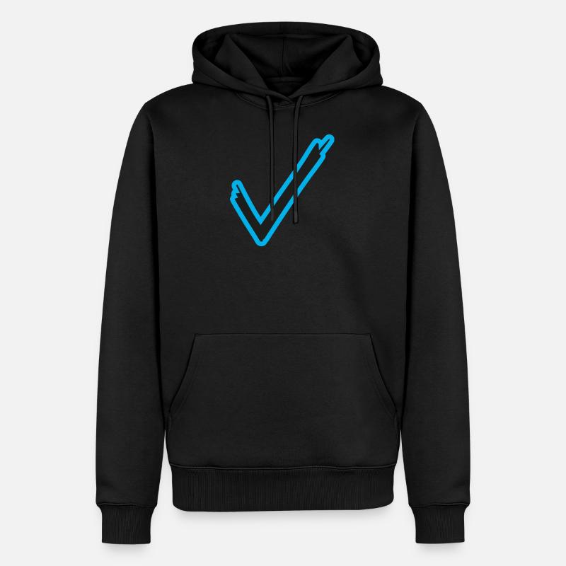 Crochets symboles de cocher - Sweat à capuche Premium bio Homme - noir