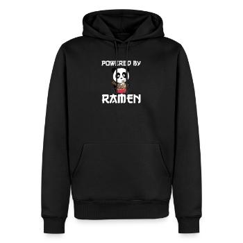 Love Ramen doux Panda kawaii Pandas - Sweat à capuche Premium bio Homme - noir - Devant - Nico (187cm)