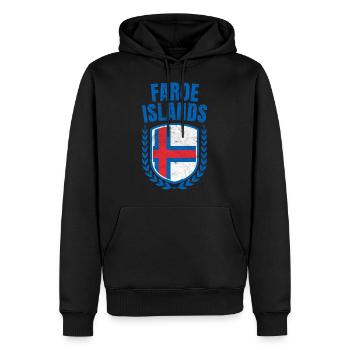 Färöer Inseln - Männer Premium Bio Hoodie - Schwarz - Vorne - Nico (187cm)