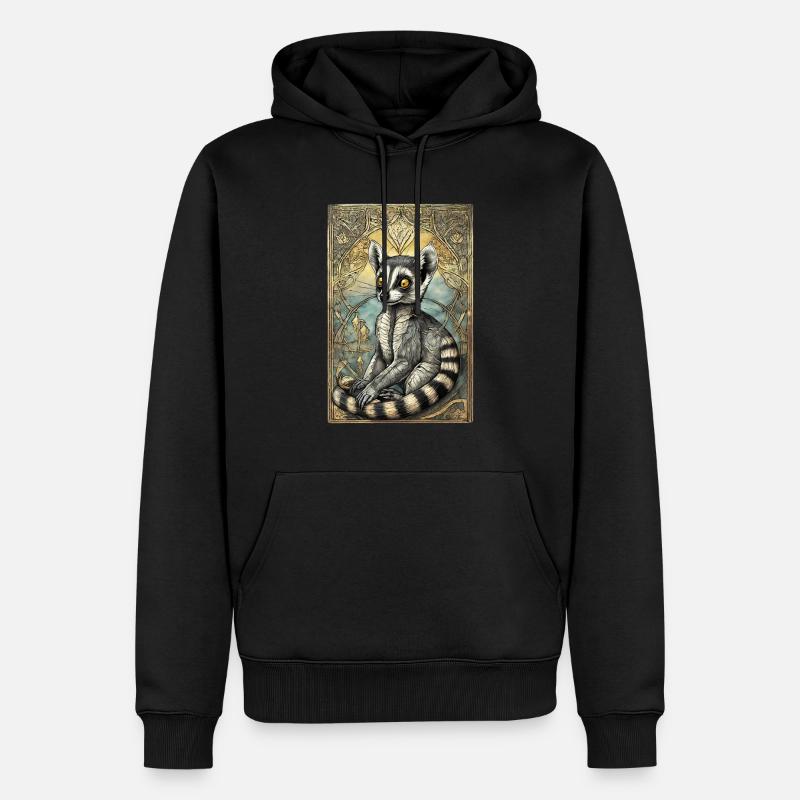 Le roi Julien - Sweat à capuche Premium bio Homme - noir