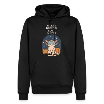 Axolotl Silent Nights Halloween - Männer Premium Bio Hoodie - Schwarz - Vorne - Nico (187cm)