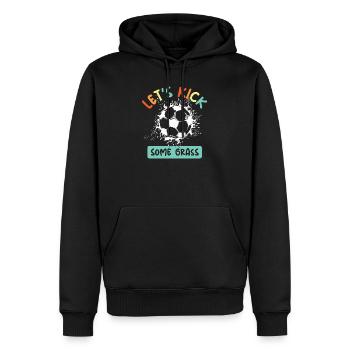 Équipe de football Championnat d’Europe dictons drôles couleurs colorées icône - Sweat à capuche Premium bio Homme - noir - Devant - Nico (187cm)