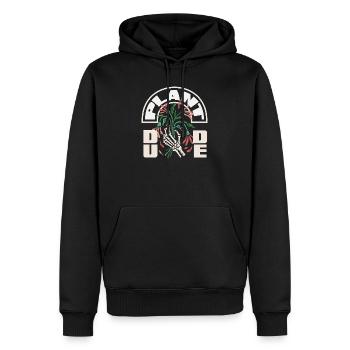 Garden & Plant Lovers Gifts - Men’s Premium Organic Hoodie - black - Front - Nico (187cm)