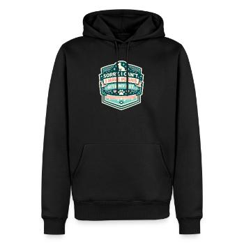 J’ai des projets pour mon chat - Sweat à capuche Premium bio Homme - noir - Devant - Nico (187cm)