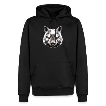 Wombat Australien Beuteltier Süßer Wombat - Männer Premium Bio Hoodie - Schwarz - Vorne - Nico (187cm)