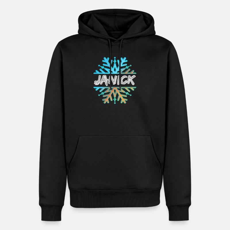 Janick - Sweat à capuche Premium bio Homme - noir