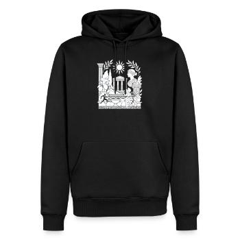  Antike Griechische Mythologie - Männer Premium Bio Hoodie - Schwarz - Vorne - Nico (187cm)