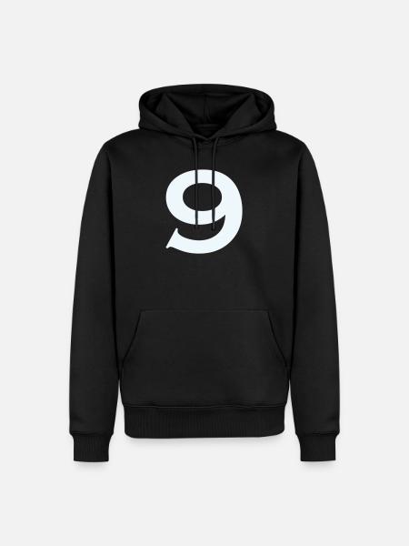 9- - Männer Premium Bio Hoodie - Schwarz