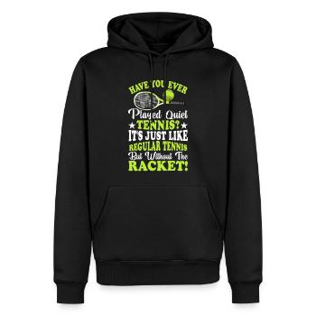 Haben Sie Ruhig Tennis Gespielt Spaß Sport - Männer Premium Bio Hoodie - Schwarz - Vorne - Nico (187cm)
