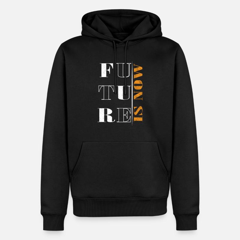 Future is now - Sweat à capuche Premium bio Homme - noir
