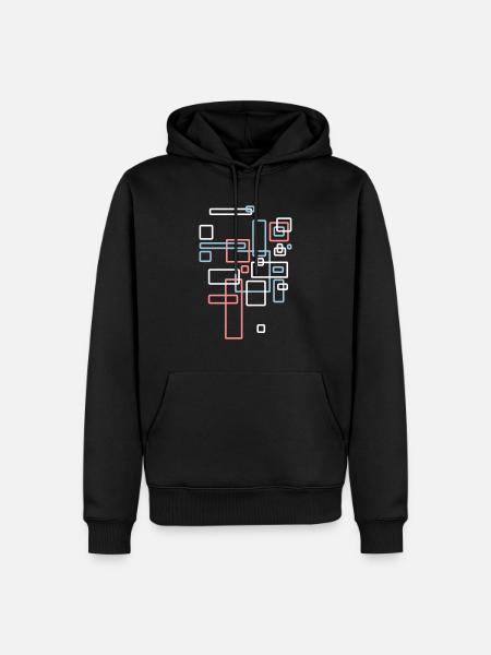 Pattern - Abstract - Men’s Premium Organic Hoodie - black