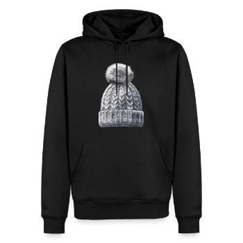 Wollmützen Winter T-Shirt Weihnachten Mütze - Männer Premium Bio Hoodie - Schwarz - Vorne - Nico (187cm)