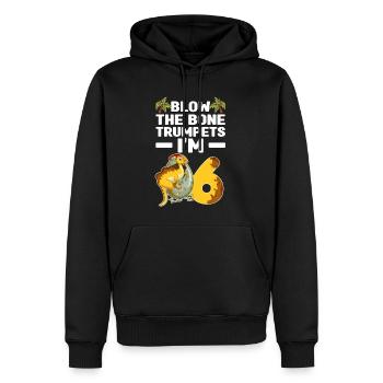 Dinosaurier Kinder - Männer Premium Bio Hoodie - Schwarz - Vorne - Nico (187cm)