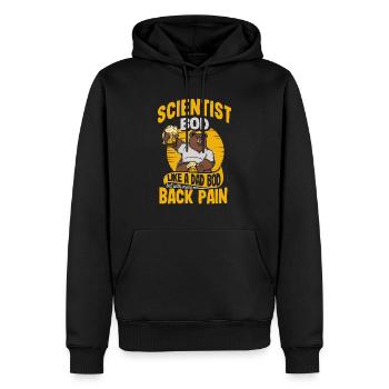 Scientifique Bod Like A Dad Bod Drôle de physique - Sweat à capuche Premium bio Homme - noir - Devant - Nico (187cm)