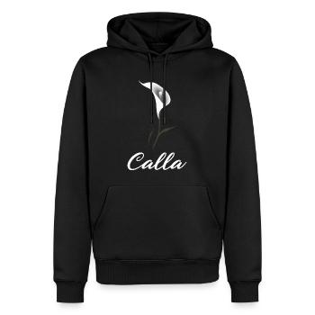 Florist Zantedschia Calla Pflanze Zimmercalla - Männer Premium Bio Hoodie - Schwarz - Vorne - Nico (187cm)