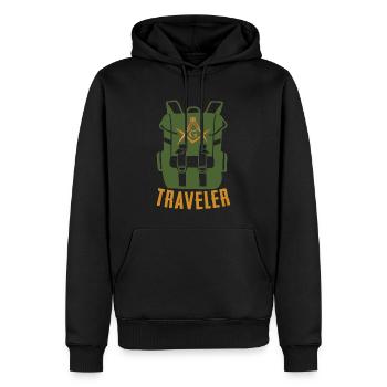 Masonic Freemasonry Fraternal - Männer Premium Bio Hoodie - Schwarz - Vorne - Nico (187cm)