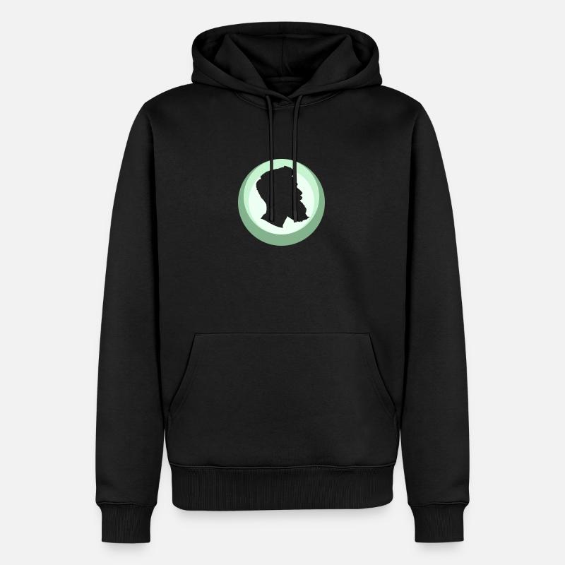 Bart Gentleman Schnurrbart - Männer Premium Bio Hoodie - Schwarz