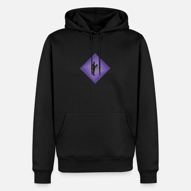 Gericht Absatz Behandlung - Männer Premium Bio Hoodie - Schwarz