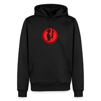 Bouquet de jardin de fleuriste - Sweat à capuche Premium bio Homme - noir - Devant - Nico (187cm)
