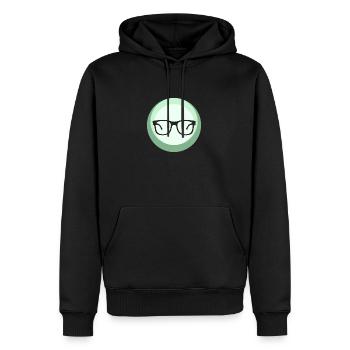 Bookworm Littérature Roman - Sweat à capuche Premium bio Homme - noir - Devant - Nico (187cm)