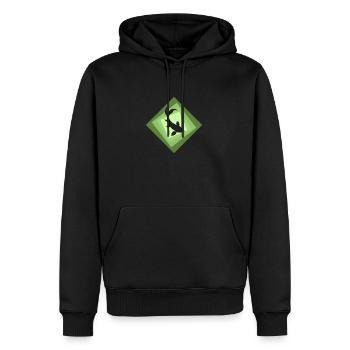 Koi Fisch Fischen - Männer Premium Bio Hoodie - Schwarz - Vorne - Nico (187cm)