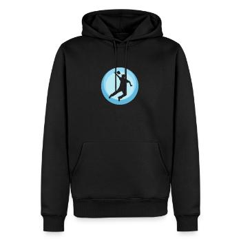 Cornhole Regeln - Männer Premium Bio Hoodie - Schwarz - Vorne - Nico (187cm)