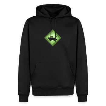 Maehdrescher Landwirtschaft - Männer Premium Bio Hoodie - Schwarz - Vorne - Nico (187cm)