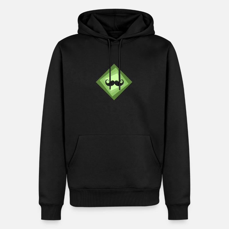 Bart Sir - Männer Premium Bio Hoodie - Schwarz
