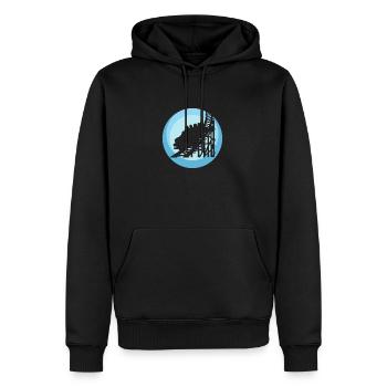 Roller coaster beer mug rollercoaster - Men’s Premium Organic Hoodie - black - Front - Nico (187cm)